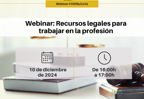 Webinar: Recursos legales para trabajar en la profesión