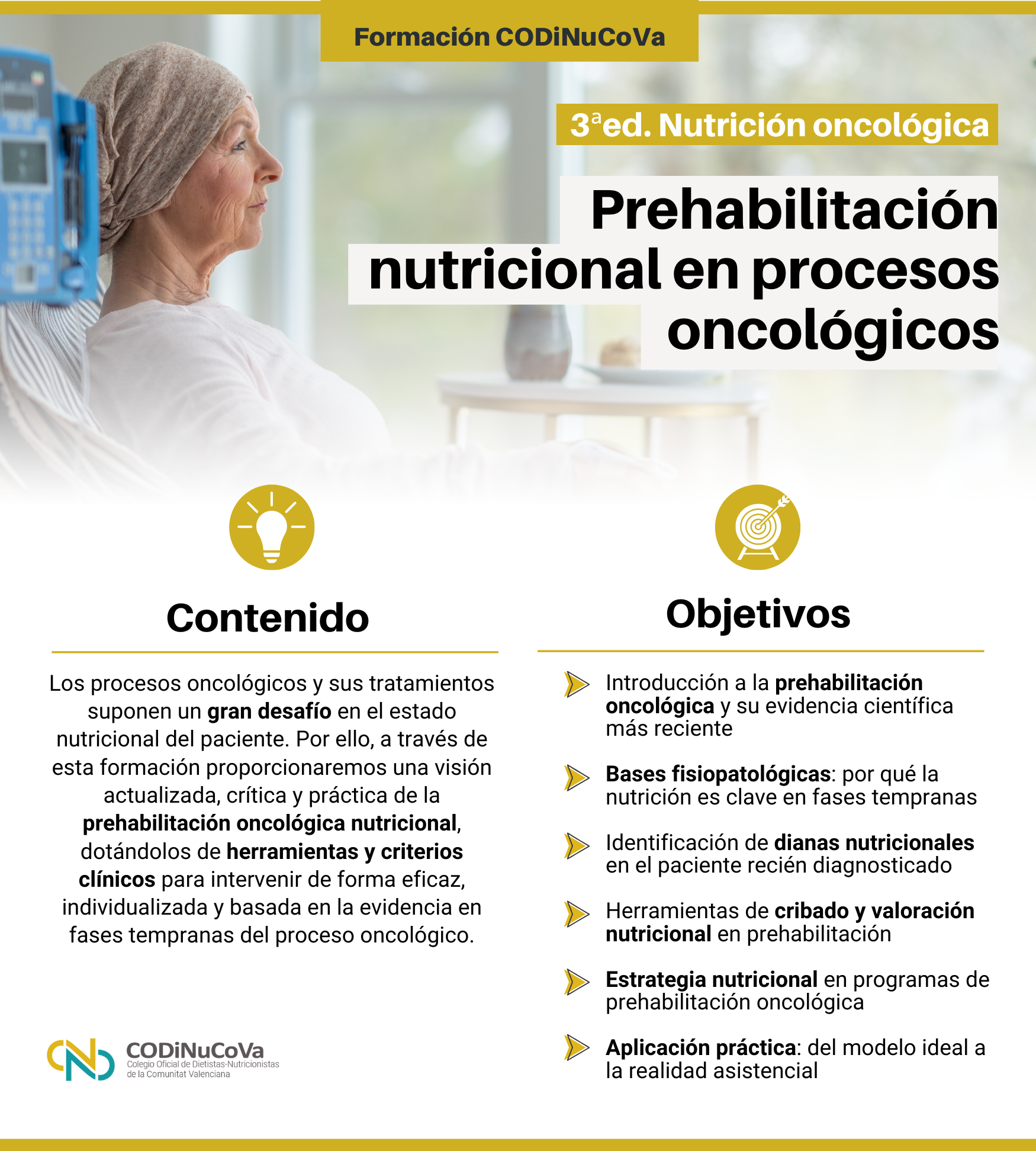 Curso en "Prehabilitación nutricional en procesos oncológicos" - Imagen 2