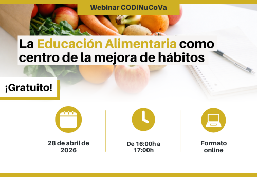 Webinar: «La Educación Alimentaria como centro de la mejora de hábitos»